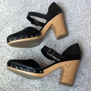 NWOT Revel Studded Platform Mule/Clog‎ Block Heel, Size 11